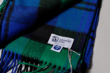 Load image into Gallery viewer, Johnstons of Elgin Tartan Ultrafine Merino Wool Scarf (Biard)
