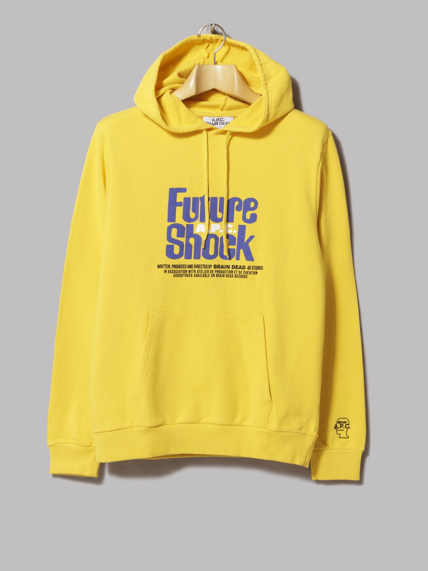 A.P.C. Brain Dead Hoodie Spacy (Jaune)