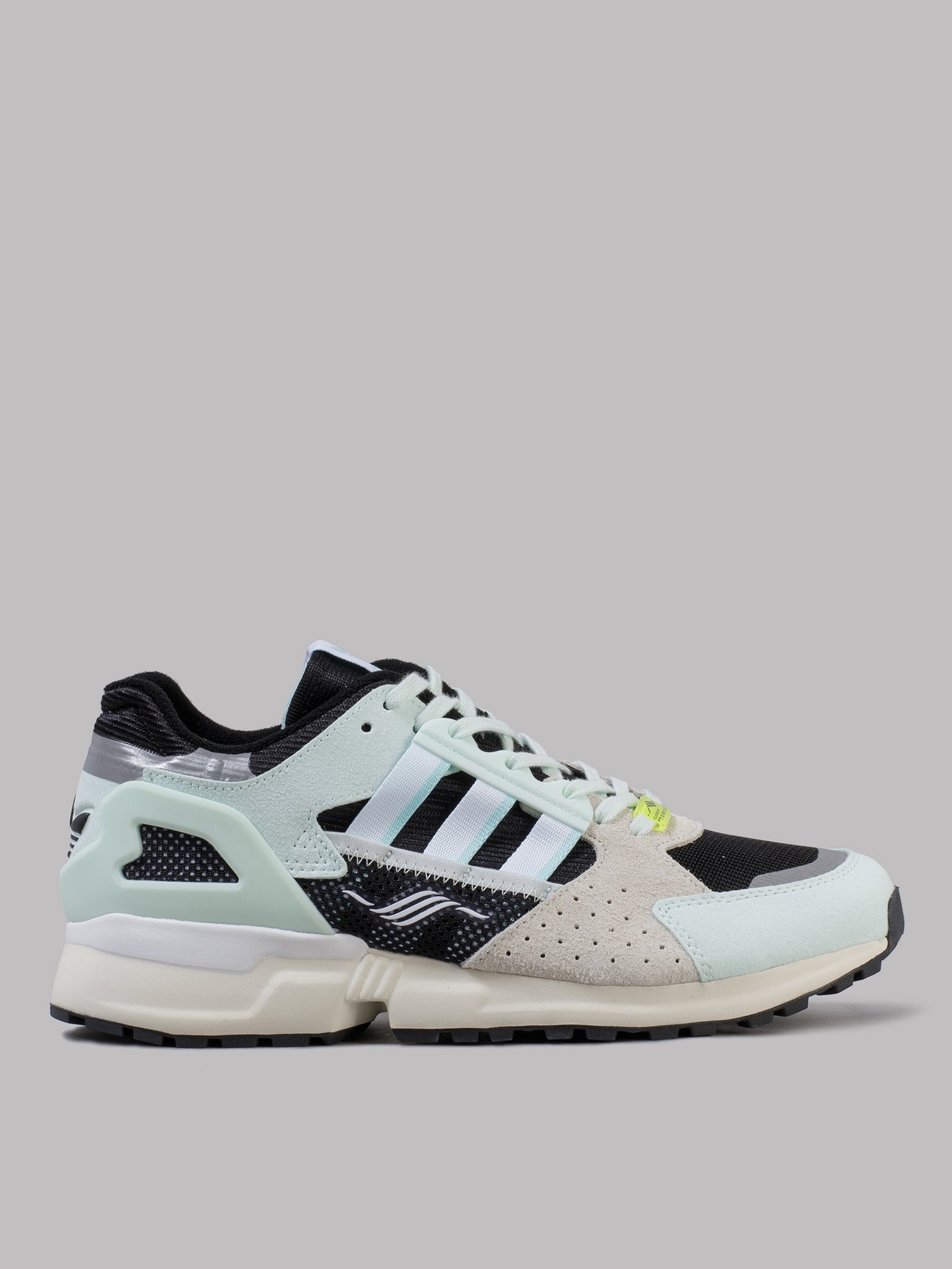 ちぃ adidas ZX 10,000 C Foot Print (Dash Green / Clear Aqua